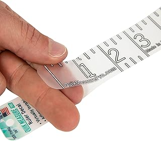 36" Fish Measuring Ruler Sticker | Waterproof Transparent Decal Tape | Made in USA | Bold and Easy Read Markings | Boat, Kayak, Net, Cooler Compatible | UV-Resistant Adhesive | Easy Application product image