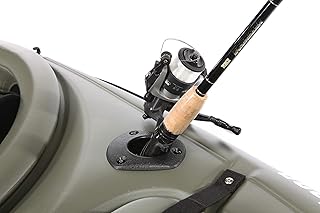 Pelican - Kayak Fishing Rod Holder - Flush Mount Rod Holder– Fishing Tackle Accessory - Recreational Kayak Rod Holder,Black product image
