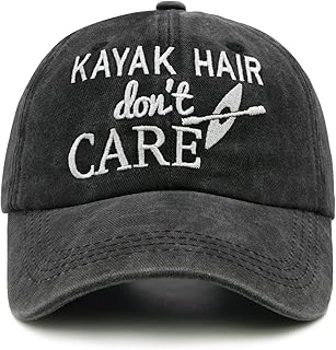 Waldeal Women's Kayak Hair Don't Care Hat, Denim Washed Adjustable Baseball Cap product image