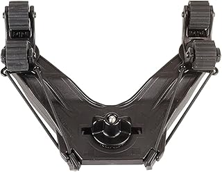 YakAttack DoubleHeader with Dual RotoGrip Paddle Holders | Offset Kayak Paddle Holder | Multi-Accessory Track Mount | Includes SnapNStrap Tethers | Compatible with GearTrac & Most Kayak Tracks product image