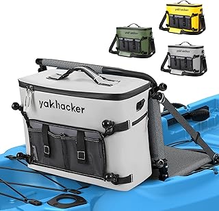 Kayak Cooler, Waterproof Seat Back Cooler for Kayaks with Lawn-Chair Style Seats, Kayak Accessories Cooler Bag, Portable Ice Chest Cooler for Kayaking, Travel, Lunch, Beaches &Trips product image