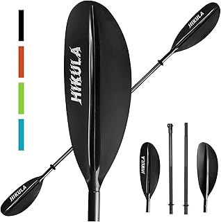Kayak Paddle 4 Pieces Aluminum Shaft and PP Blade Floating 86.6in/220cm, 90.5inch/230cm Lightweight Oars product image