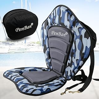 Universal Deluxe Kayak Seat Cushion with Storage Bag for Kayak,Padded Boat,SUP,Canoe,Fishing Boat,Seats with 4 Adjustable Straps product image
