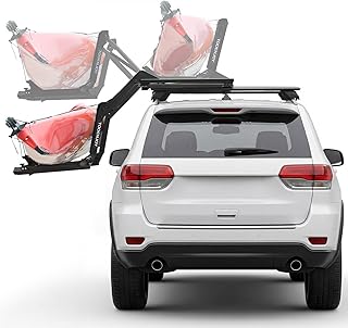 TOOENJOY Heavy-Duty Kayak Lift Assist Roof Rack, 100 LBS Capacity Kayak Canoe Rooftop Loader, Elevating Assist System for Easy Loading product image