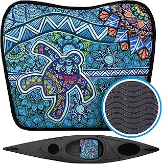 Hornet Watersports Kayak Seat Cushion - Turtle Design Kayak Seat Pad Compatible with Kayak, Canoe and Boat. Kayaking Accessories for Women product image