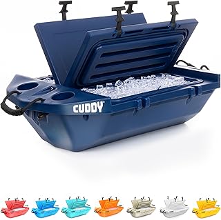 CUDDY Floating Cooler and Dry Storage Vessel for Land & Water – 40QT– Great for River, Beach, Kayak, Pool, & Lake - Multiple Color Options product image