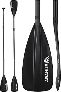 Abahub SUP Paddle - 3 Piece Adjustable Paddles - Lightweight Stand-up Paddle Oars for Paddleboard, Adjustable Aluminum Alloy Shaft 68" - 84", Black/Blue/Green/Orange/Red/Yellow Plastic Nylon Blade product image
