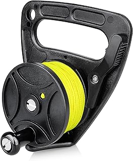 Compact 150ft Scuba Dive Reel Kayak Anchor with Thumb Stopper for Safety Underwater Diving Snorkeling product image