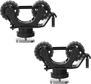 1005 2 PCS Kayak Paddle Holder Track Mount Accessories, Compact Space-Saving Rail Rack with Rubber Rollers, Tool-Free Install & Quick Remove, Compatible with Most Kayak Tracks product image