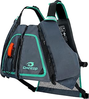 Owntop Adult Swim Vest - Adjustable Safety Strap & Premium Buoyancy for Paddle Sports, Kayaking, Canoeing, Boating product image
