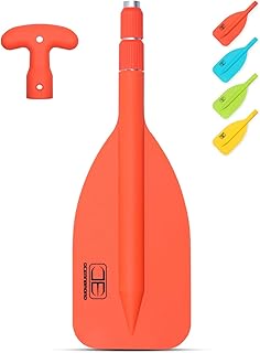 OCEANBROAD Telescoping Emergency Paddle 21''-42''（Assembling Required）/26''-54'' Aluminium Shaft for Kayaking Boating Canoeing River Tubing product image