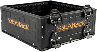 YakAttack ShortStak Upgrade Kit for BlackPak Pro | 13" x 13" – Black | Stackable Kayak Crate Add-On with GridLoc Panels, Hinges & Latches | Not Standalone | Made in USA product image
