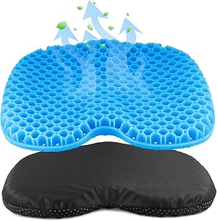 Anti Slip Kayak Seat Cushion,Thick Waterproof Seat Cushion Kayak Gel Seat Pad With Non-Slip Cover For Sit In Kayak Inflatable Kayak Canoe & Boat Kayak Accessories For Fishing Water Sports Outdoors product image