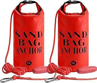RunNico 500D Sand Anchor for Small Boats,2 in 1 PWC Jet Ski Anchor Kit with Adjustable Buoy,Waterproof Dry Bag for Jet Ski, Kayak, Boat, Watercraft and Canoe product image