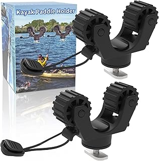 Kayak Paddle & Fishing Net Holder - Track Mount Accessories for Canoe, Paddle Board product image