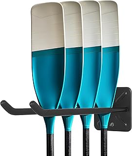 Antidious Kayak Paddles Storage Rack, Garage Metal Oars holder for up to 6 paddles Storage with Non-scratch Grip product image