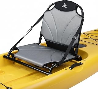 Aluminum Frame Kayak Seat Replacement – Breathable Mesh Stadium Chair for Sit-On-Top Fishing Kayaks & Canoes – High Back Support & Adjustable Straps product image