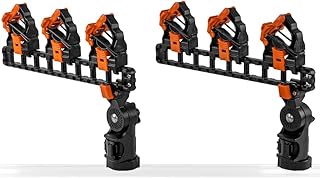 YakAttack SideStage Pro Rod Rack - Set of 2 with Style Options | Horizontal Fishing Rod Holder & Stager | Includes ClickTrac Rails & FlipGrips | Made in USA product image