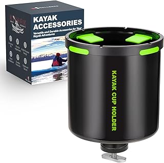 Mellbree Kayak Cup Holder, Anti-Toppling Fishing Drink Holder Kayak Accessories Track Mount for Fishing, Fish Bait Storage, Phone Holder Multifunctional Bottle Holder product image