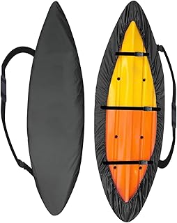 420D Kayak Covers Waterproof UV Resistant Kayaks Cover for Outdoor Storage, SUP Paddle Boards Canoe Cover Accessories (S (For 9.3-10.5ft kayak)) product image