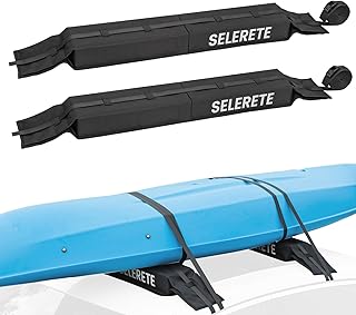 Universal Car Soft Kayak Roof Rack Pads for Kayak Surfboard SUP with 20FT Durable Tie-Down Straps product image