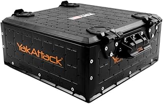 YakAttack ShortStak Solo Storage Box - Size & Color Options | Standalone Low-Profile Crate with Lid, Hinges & Latches | GridLoc Mounting Panels | Slider Feet for Under-Seat Use | Made in USA product image