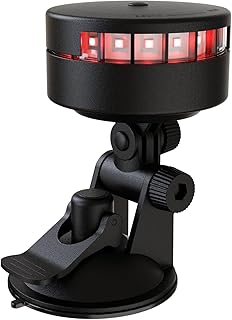 GOODSMANN Kayak Lights for Night Kayaking Portable LED Stern Light with Suction Cup Base Red & Green Lamp Battery Powered (3×AAA, Not Included) product image