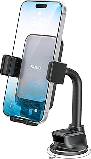 OQTIQ Boat Phone Holder with Gooseneck Arm Extension – Waterproof Marine Suction Cup Mount for Boat, Kayak, Sailing, Compatible with iPhone Samsung Google Smartphones, Durable Boating Accessory product image