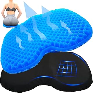 Kayak Seat Cushion - Blue Cooling Gel Kayak Accessory Removable Waterproof Cover | Comfort for Kayak Seats, Fishing, Car seat，Office Chair & Outdoor Use product image