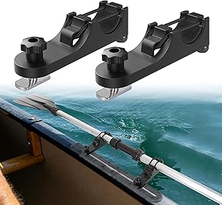 Hikeen Kayak Paddle Holder, Fishing Net Fishing Rod Holder, Track Mount Accessories for Canoe, Paddle Board product image