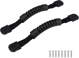 Cornhole Board Handles (2 Pack) - Carrying Handles with Comfortable Rubber Grip - Easy Install Hardware Included - Replacement Strap Handle for Kayak, Box, & DIY Projects product image