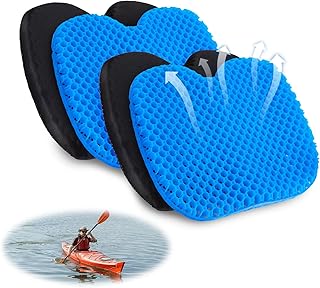 2 Pack Kayak Seat Cushion Non-Slip - Waterproof Padded Kayak Seat Pad, Boat Seat Cushion for Kayaking/Canoeing/Fishing, Kayak Accessories product image