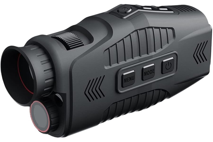 Night Vision Goggles,1080P Infrared Digital Night Vision Monocular, 5X Digital Zoom 300m Full Dark Viewing Distance, Photos & Videos, for Hunting,Camping,Travel product image