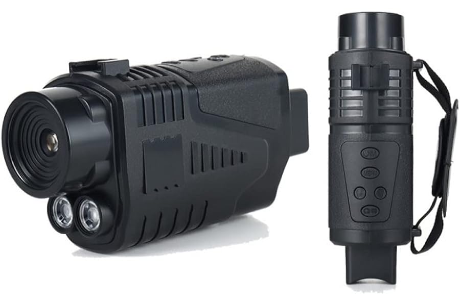 TEQIN Night Vision Monocular, Night Vision InfraredMonocular with 1.5" TFT LCD Display Screen, 984ft/300M Viewing Range in 100% Dark, for Hunting Camping Travel Black product image