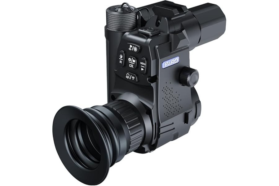 PARD Night Vision Monocular, Night Vision Goggles with Rangefinder, Clip-on Scope for Night Watching or Obervation, Night Viewing Range up to 350m, HD Photos & Videos, NV007SPLRF product image