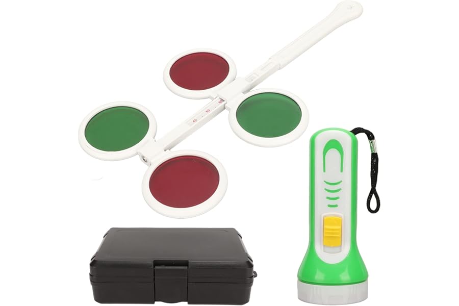 Worth 4 Dot Light, Worth 4 Light Test, Electronic Portable Eye Suppression Check Binocular 4 Dot Light for Children Adults Spectacles Store product image