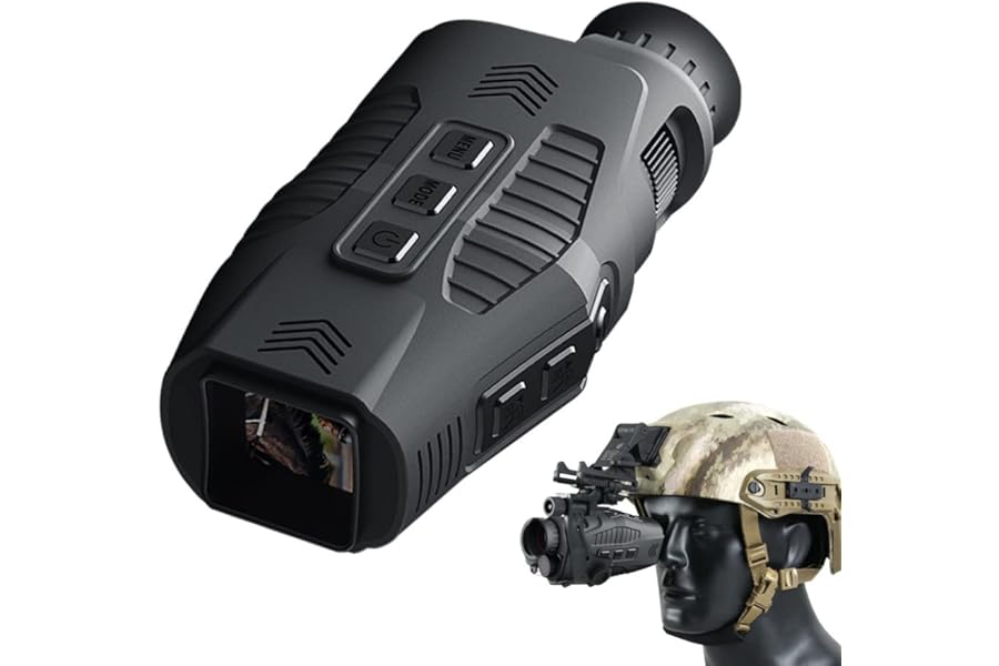 Night Vision Goggles, Portable R11 Infrared Digital Night Vision Monoculars for Hunting, 5X Digital Zoom 1080P Save Photo & Video Night Vision Scope Thermal Imaging Monocular for Outdoor product image