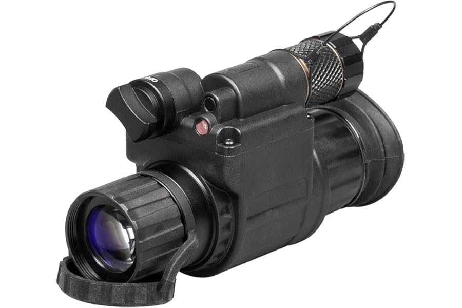 AGM Global Vision Wolf-14 NW1 – Night Vision Monocular Gen 2+ P45-White Phosphor Level 1, Black product image