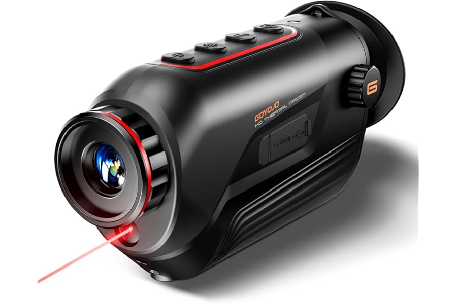 GOYOJO G215 Thermal Imaging Monocular for Hunting, 256x192 (50Hz) Infrared Night Vision Telescope, 15mm Focal Lens Thermal Scopes for Outdoor Night Vision Camera Telescope product image