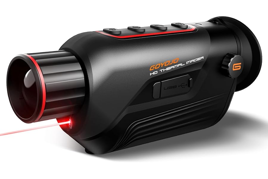 GOYOJO G325 Thermal Imaging Monocular for Hunting, 384x288 (50 Hz) Infrared Night Vision Telescope, 25mm Focal Lens Thermal Scopes for Outdoor Night Vision Camera Telescope product image