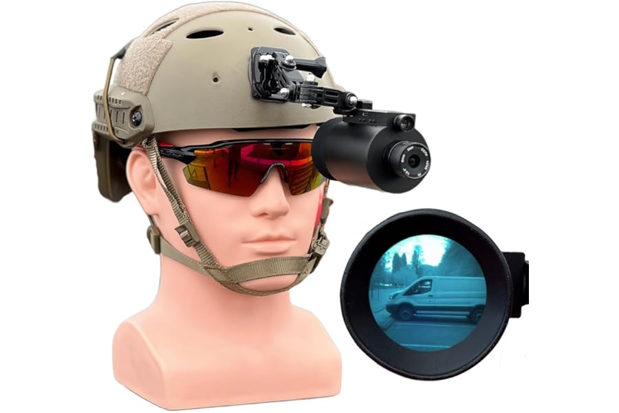TakLite IRIS Digital Night Vision Monocular | 1X PVS-14 Style | 940nm IR Illuminator | 60° FOV | OLED Display | Head-Mounted or Handheld | Hunters & Outdoor Use product image