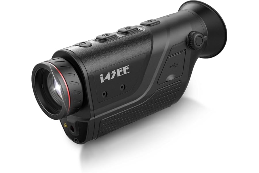 i4SEE M25-384 Thermal Imaging Monocular for Hunting, 10mm Focal Lens 384x288(50Hz) Infrared Night Vision Telescope with Long Battery Life Up to 10 Hours, Thermal Scopes for Outdoor Night Vision product image