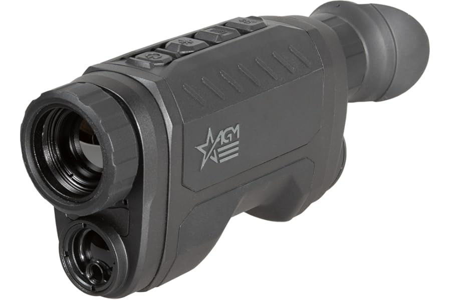 AGM Global Vision ReachIR LRF Thermal Imaging Monocular with 1000m Built-in Laser RangeFinder, 12 Micron Heat Vision IR monocular with LRF for Hunting product image
