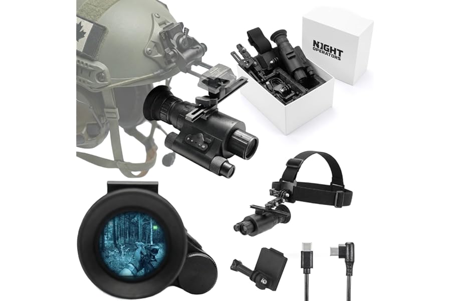 Night Operators Viper Digital Night Vision Goggle - Advanced 60FPS Monocular for Clear Vision Up to 109 Yards product image