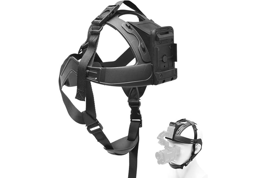Tactical Soft Helmets, Heavy Duty Night Vision Head Strap Adjustable NVG Mounting Cap Headband for Night Vision Goggles & Action Camera, Head Harness Compatible with NVG10/NVG30/G1/PVS 14 product image