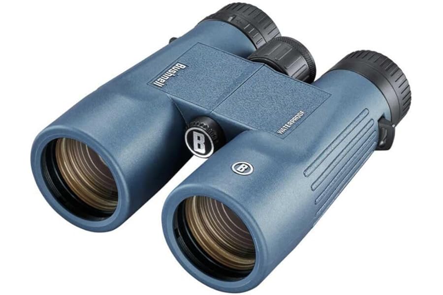 Bushnell H2O 8x42mm Binoculars, Waterproof and Fogproof Binoculars for Boating, Hiking, and Camping, Multi Blue product image