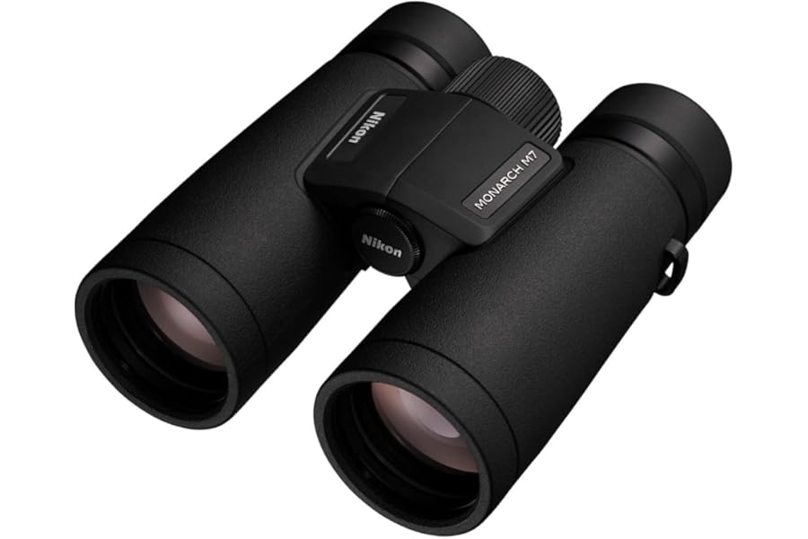 Nikon MONARCH M7 10x42 Binocular |Waterproof, fogproof, rubber-armored Full-Size Binocular with ED glass & wide field of view, oil & water repellent coating & locking diopter |Official Nikon USA Model product image