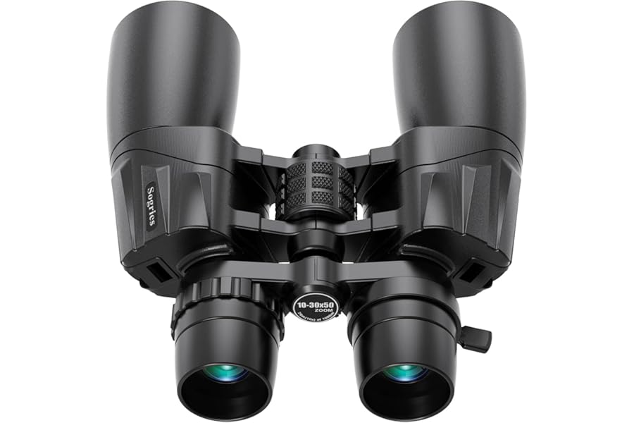 10-30x50 Zoom Binoculars for Adults, High Powered Military Binoculars for Bird Watching Traveling Hunting Concerts with Large View,BAK4,FMC Lens,Clear Low Light Vision at Night product image