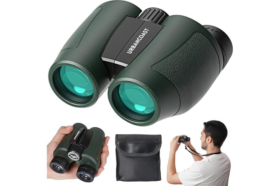 12x32 Compact Binoculars for Adults - High Powered Lightweight Small Binoculars with Large View - Super Bright Waterproof Binocular for Bird Watching Travel Cruise Ship Hiking Sports Concert product image