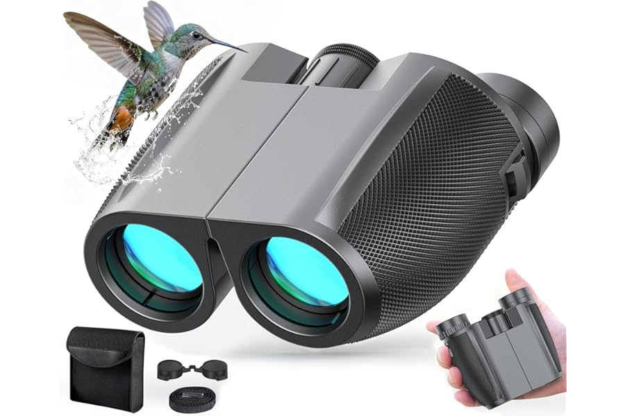 Binoculars 12x50 for Adults and Kids Night Vision Binoculars Compact Binocular Waterproof Binocular Wide Field of View for Bird Watching,Hiking,Hunting,Concert with Binocular Cases product image